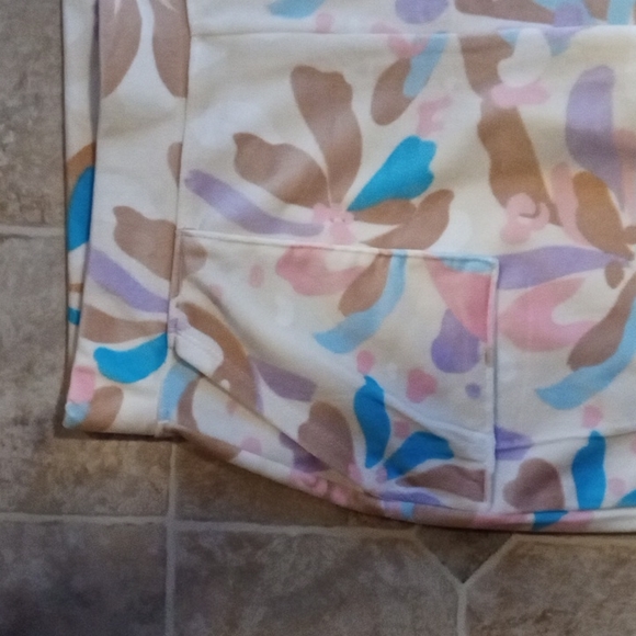 Juicy Couture Floral Print Velour Pants Sz Lg( NWOT) - Picture 3 of 10